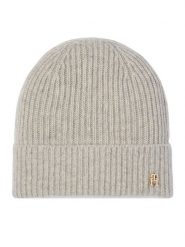 Tommy Hilfiger Czapka AW0AW19098 Szary. Szare czapki i kapelusze damskie Tommy Hilfiger, na zimę, bez wzorów, z kaszmiru. Za 369.99 zł.