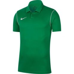 Męska Koszulka Polo Dry Park 20. Zielone koszulki polo męskie Nike, l, bez wzorów, z bawełny, bez ramiączek. Za 149.99 zł.