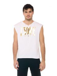 Koszulka z bawełna na co dzień na siłownię. Białe koszulki sportowe męskie LEONE 1947 APPAREL, s, bez wzorów, z bawełny, bez kołnierzyka, bez ramiączek, na fitness i siłownię. Za 150.50 zł.
