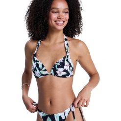 Trójkątny stanik bikini dla Kobiety PRINTED ESSENTIALS Czarny. Czarne bikini damskie Roxy, l, bez wzorów. Za 149.99 zł.