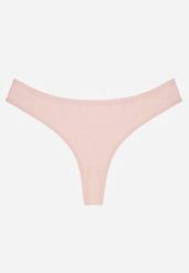 Różowe Gładkie Majtki Stringi z Bawełną Chrysile. Czerwone stringi damskie Renee, l, bez wzorów, z bawełny. Za 4.99 zł.