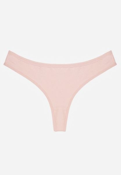 Różowe Gładkie Majtki Stringi z Bawełną Chrysile. Czerwone stringi damskie Renee, l, bez wzorów, z bawełny. Za 4.99 zł.