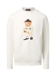 Chill Pill Bluza męska - Beer Bear Mężczyźni Bawełna biały|wielokolorowy nadruk, M. Białe bluzy męskie Chill Pill, m, bez wzorów, z bawełny, bez kaptura. Za 249.95 zł.