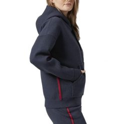 Bluza sportowa damska Helly Hansen W RWB. Niebieskie bluzy sportowe damskie Helly Hansen, xl, bez wzorów, z elastanu, bez kaptura. W wyprzedaży za 231.00 zł.