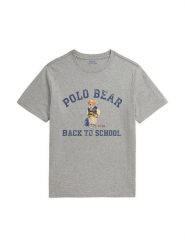 Polo Ralph Lauren T-Shirt 323B27334001 Szary Regular Fit. Szare t-shirty dla chłopców Polo Ralph Lauren, bez wzorów, z bawełny, bez ramiączek. Za 289.99 zł.