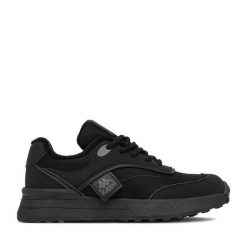 Sneakersy Kappa. Czarne trampki i tenisówki chłopięce Kappa, bez wzorów, bez zapięcia. Za 139.99 zł.