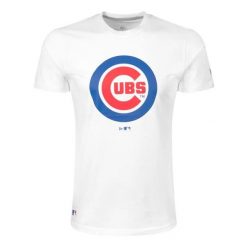 T-Shirt MLB Chicago Cubs New Era Blanc. Białe t-shirty męskie New Era, m, bez wzorów, z bawełny, eleganckie, bez kołnierzyka. Za 154.90 zł.