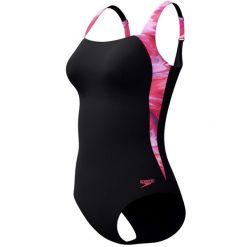 Damski kostium kąpielowy 1-częściowy Speedo Print Luna Lustre. Czarne kostiumy jednoczęściowe damskie Speedo, bez wzorów, z materiału, eleganckie, na fitness i siłownię. Za 373.00 zł.