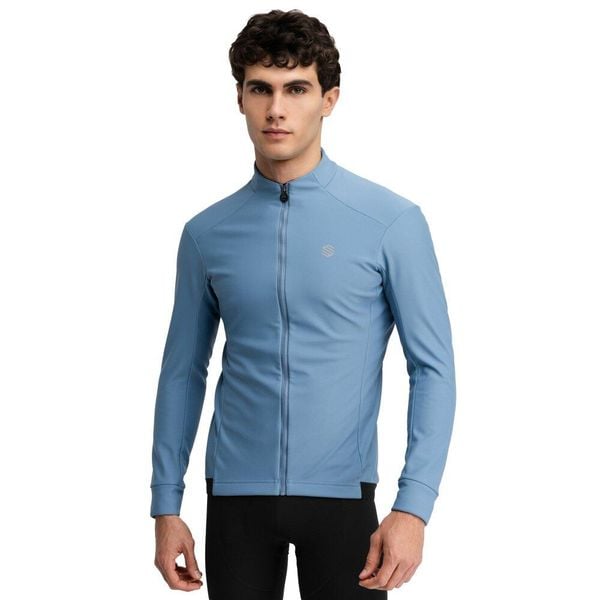 Męska kurtka rowerowa softshell Kolarstwo Siroko J1 Lieja. Niebieskie buty sportowe męskie SIROKO, m, bez wzorów, z elastanu, bez kaptura. Za 296.00 zł.