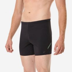 Bokserki długie pływackie męskie Decathlon Yoko. Czarne kąpielówki męskie Decathlon, m, bez wzorów, z materiału, długie, do pływania. Za 79.99 zł.