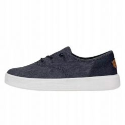 HeyDude Damskie Trampki Conway Craft Linen. Niebieskie trampki i tenisówki damskie Hey dude, bez wzorów, z materiału, bez zapięcia. Za 179.00 zł.