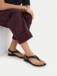 G-Star Raw Sandały EO-ELLIS-01 Czarny. Czarne sandały damskie G-Star, bez wzorów, ze skóry, bez obcasa, na płaskiej podeszwie, bez zapięcia. Za 139.99 zł.