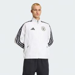 Podstawowa bluza reprezentacyjna Niemcy. Białe bluzy męskie Adidas, m, bez wzorów, z dresówki, bez kaptura, do piłki nożnej. Za 529.00 zł.