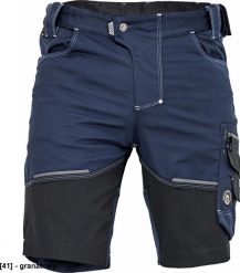 CERVA NEURUM CLASSIC szorty - męskie szorty robocze, elastyczny materiał Trifibetex, 6 kieszeni, odblaski - granatowy 50. Niebieskie szorty męskie CERVA, m, bez wzorów, z materiału. Za 167.23 zł.