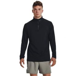 Longsleeve do biegania męski Under Armour Launch Pro 1/4 Zip. Czarne koszulki sportowe męskie Under Armour, m, bez wzorów, bez kołnierzyka, bez ramiączek, do biegania. Za 189.99 zł.
