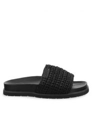 Gant Klapki 30508937 Czarny. Czarne klapki damskie GANT, bez wzorów, z materiału, bez obcasa. Za 269.99 zł.