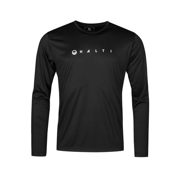Koszulka męska Halti Salves LS. Czarne bluzki z długim rękawem męskie Halti, m, bez wzorów, bez kołnierzyka. Za 174.99 zł.