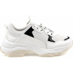 Białe obuwie sportowe sneakersy MM-7. Białe obuwie sportowe damskie ButyModne, bez wzorów, Adidas Advantage. Za 77.68 zł.