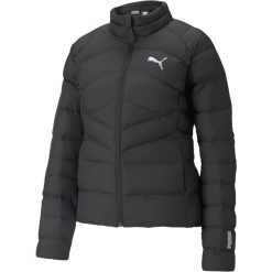 Kurtka sportowa damska Puma Warmcell. Czarne kurtki damskie Puma, m, bez wzorów, z puchu, bez kaptura. Za 262.99 zł.