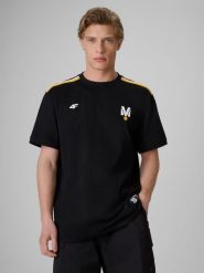4F T-shirt loose z nadrukiem uniseks 4F x Drift Masters - czarny 3XL. Czarne koszulki sportowe męskie 4f, m, bez wzorów, z bawełny, bez kołnierzyka, bez ramiączek. Za 119.99 zł.
