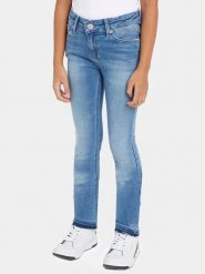 Tommy Hilfiger Jeansy Nora KG0KG07528 Niebieski Slim Fit. Niebieskie jeansy dla dziewczynek Tommy Hilfiger, z bawełny. Za 379.99 zł.