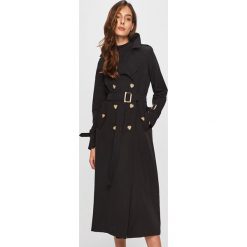 Answear - Trencz. Czarne kurtki damskie ANSWEAR, l, bez wzorów, z bawełny, bez kaptura. Za 229.90 zł.