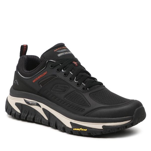Trekkingi Skechers. Czarne półbuty na co dzień męskie Skechers, trekkingowe. Za 359.99 zł.