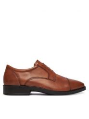 ECCO Półbuty Metrople Milan M 52336401644 Brązowy. Brązowe eleganckie półbuty ecco, ze skóry, wizytowe, bez zapięcia. Za 519.99 zł.
