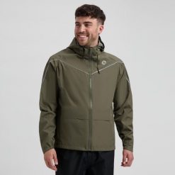 Kurtka na deszcz unisex Rogelli Commuter Essential. Zielone kurtki damskie Rogelli, xl, bez wzorów, bez kaptura. Za 313.00 zł.
