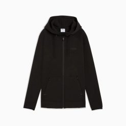 Bluza z kapturem damska Puma SPACER FZ 68857601. Czarne bluzy damskie Puma, l, bez wzorów, z dzianiny, z kapturem. Za 227.28 zł.