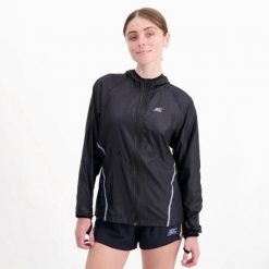 Damska lekka kurtka przeciwwiatrowa do biegania i na szlak HORIZON WINDBREAKER. Czarne kurtki sportowe damskie BODYCROSS, na zimę, xs, bez wzorów, bez kaptura, do biegania. Za 739.99 zł.