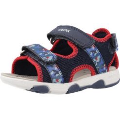 Sandały GEOX B SANDAL MULTY BOY Niebieski. Niebieskie sandały męskie Geox, z syntetyku, bez zapięcia. Za 206.99 zł.