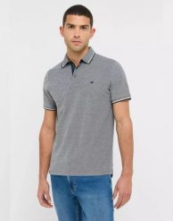 Męski T-Shirt Mustang Style Palco Dark Sapphire 1016879 4136. Niebieskie koszulki polo męskie Mustang, l, bez wzorów, bez ramiączek. Za 89.99 zł.