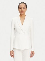 Patrizia Pepe Marynarka 2S1528 A411 W146 Biały Regular Fit. Białe żakiety damskie Patrizia Pepe, s, bez wzorów, z syntetyku. Za 929.99 zł.