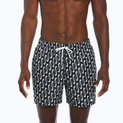 Szorty kąpielowe męskie Nike Swoosh Link 5" Volley. Brązowe kąpielówki męskie Nike Swim, m, bez wzorów, krótkie. Za 219.99 zł.