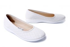 ADANEX 18820 SAP2Yd BI/BI.L. biały, baleriny damskie. Białe baleriny damskie Adanex, bez wzorów, bez obcasa. Za 80.99 zł.