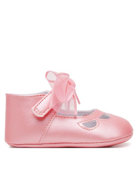 Mayoral Półbuty 9900 Różowy. Czerwone półbuty dziewczęce Mayoral, bez wzorów, ze skóry, bez zapięcia. Za 49.99 zł.