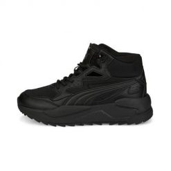Buty do chodzenia damskie Puma Xray Speed Mid Wtr JR. Czarne obuwie sportowe damskie Puma, bez wzorów, z materiału, trekkingowe. Za 293.00 zł.
