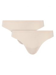 Puma Komplet 2 par stringów 935021 Beżowy. Brązowe stringi damskie Puma, s, bez wzorów, z syntetyku. Za 48.99 zł.