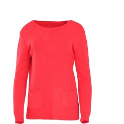 Czerwony Sweter Hope. Czerwone swetry damskie marki Born2be, z dzianiny, z okrągłym kołnierzem. Za 79.99 zł.