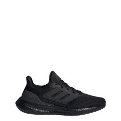Buty Pureboost 23. Czarne buty sportowe męskie Adidas, z materiału, bez zapięcia, do biegania. Za 499.99 zł.