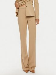 Pinko Spodnie materiałowe Hulka 100054 A0HM Beżowy Regular Fit. Brązowe spodnie materiałowe damskie Pinko, bez wzorów, z materiału. Za 1,249.00 zł.