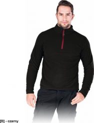 R.E.I.S. POLMENKS - Bluza polarowa męska, 100% poliester, 160 g/m - czarny XL. Czarne bluzy męskie R.E.I.S., m, bez wzorów, z polaru, bez kaptura. Za 52.87 zł.