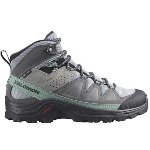 Buty trekkingowe damskie Salomon Quest Rove Gtx. Szare obuwie sportowe damskie Salomon, bez wzorów, z materiału, trekkingowe. Za 704.00 zł.