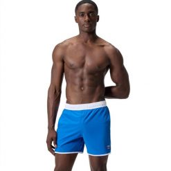 Spodenki szorty plażowe na basen męskie Speedo Logo Volley. Niebieskie kąpielówki męskie Speedo, m, bez wzorów, do pływania. Za 258.29 zł.