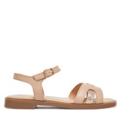 Sandały Lasocki. Brązowe sandały damskie Lasocki, bez wzorów, bez obcasa, na płaskiej podeszwie, bez zapięcia. Za 149.99 zł.