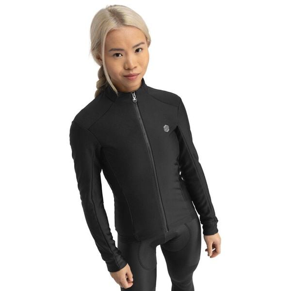 Kurtka rowerowa softshell damska J1 Vermont. Czarne kurtki damskie SIROKO, xs, bez wzorów, z materiału, bez kaptura, rowerowe. W wyprzedaży za 211.00 zł.