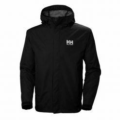 Kurtka uniwersalna męska Helly Hansen Seven Jacket. Czarne kurtki sportowe męskie Helly Hansen, m, bez wzorów, z syntetyku, żeglarskie. Za 706.00 zł.