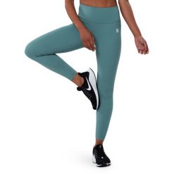 Legginsy sportowe ze średnim stanem Fitness Siroko Finish. Niebieskie legginsy damskie SIROKO, xl, bez wzorów, z nylonu. W wyprzedaży za 105.00 zł.