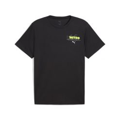 Męska koszulka do biegania z grafiką NITRO™ PUMA Black. Czarne koszulki sportowe męskie Puma, l, bez wzorów, bez kołnierzyka, bez ramiączek, do biegania. W wyprzedaży za 84.00 zł.